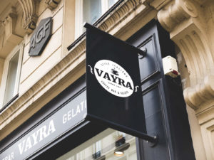 Vayra Coffee Shop Sign