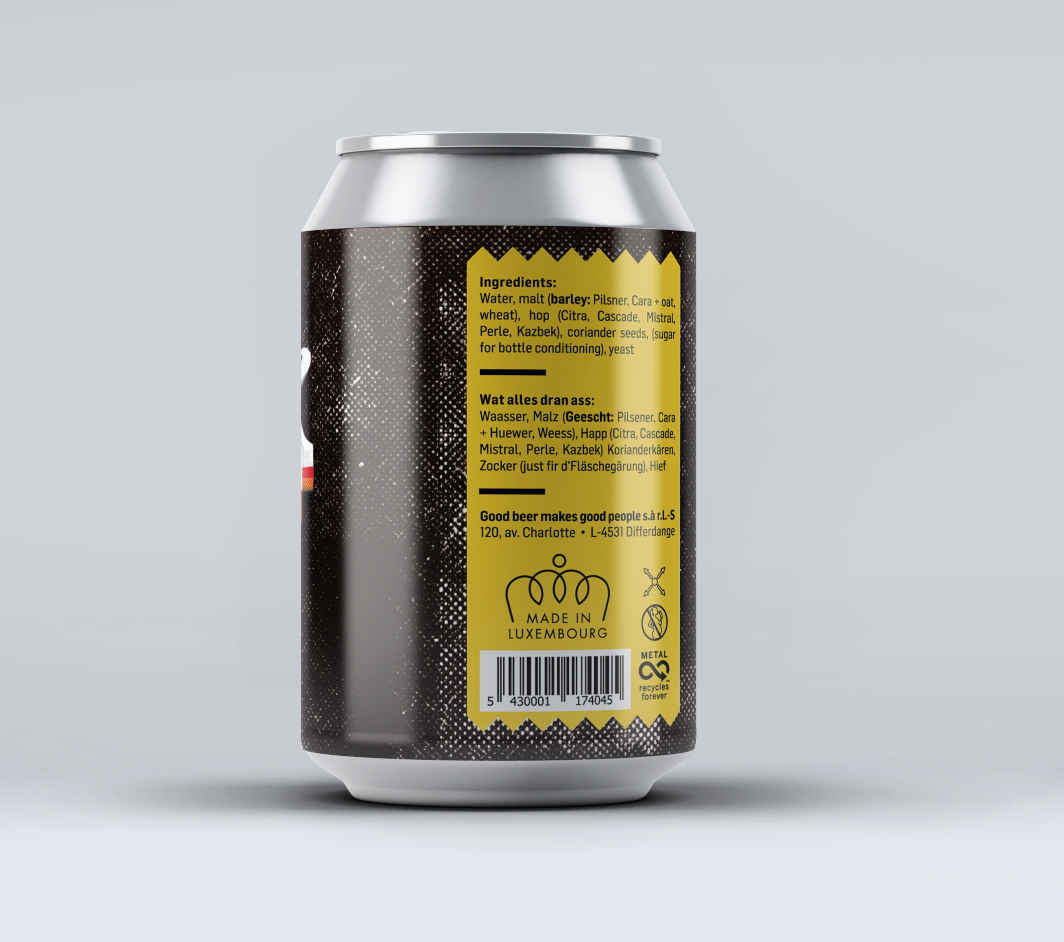 Espresso Stout Label for Bare Brewery // Luxembourg