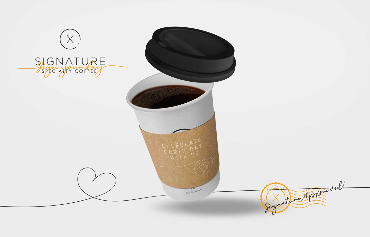 Signature Cafe // Sign Your Day Rebranding Campaign // Oman